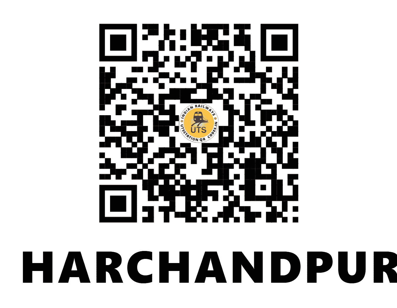 UTS QR Code for HARCHANDPUR - HCP - NR (UTTAR PRADESH)
